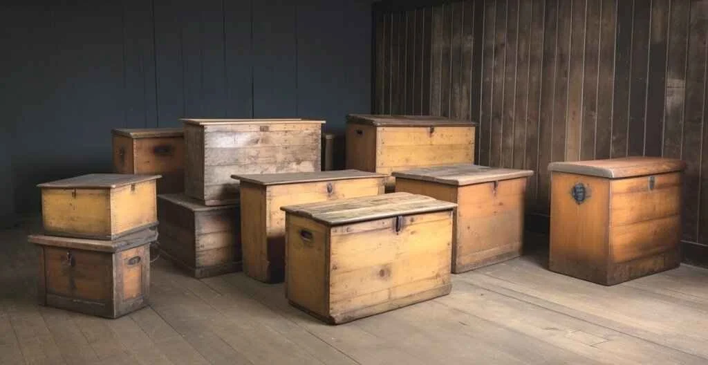 Wooden trunks for sale deals